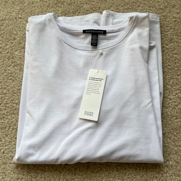 Eileen Fisher women’s crewneck Long Sleeve T-shirts - Picture 3 of 14